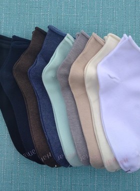 处理销售男女36-40码棉质松口短筒袜子