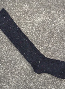 微瑕处理女35-38码彩棉保暖及膝长筒袜子