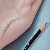 眉笔纹绣化妆师专用野生眉线条笔坎刀硬芯雾眉画眉笔根根分明防水