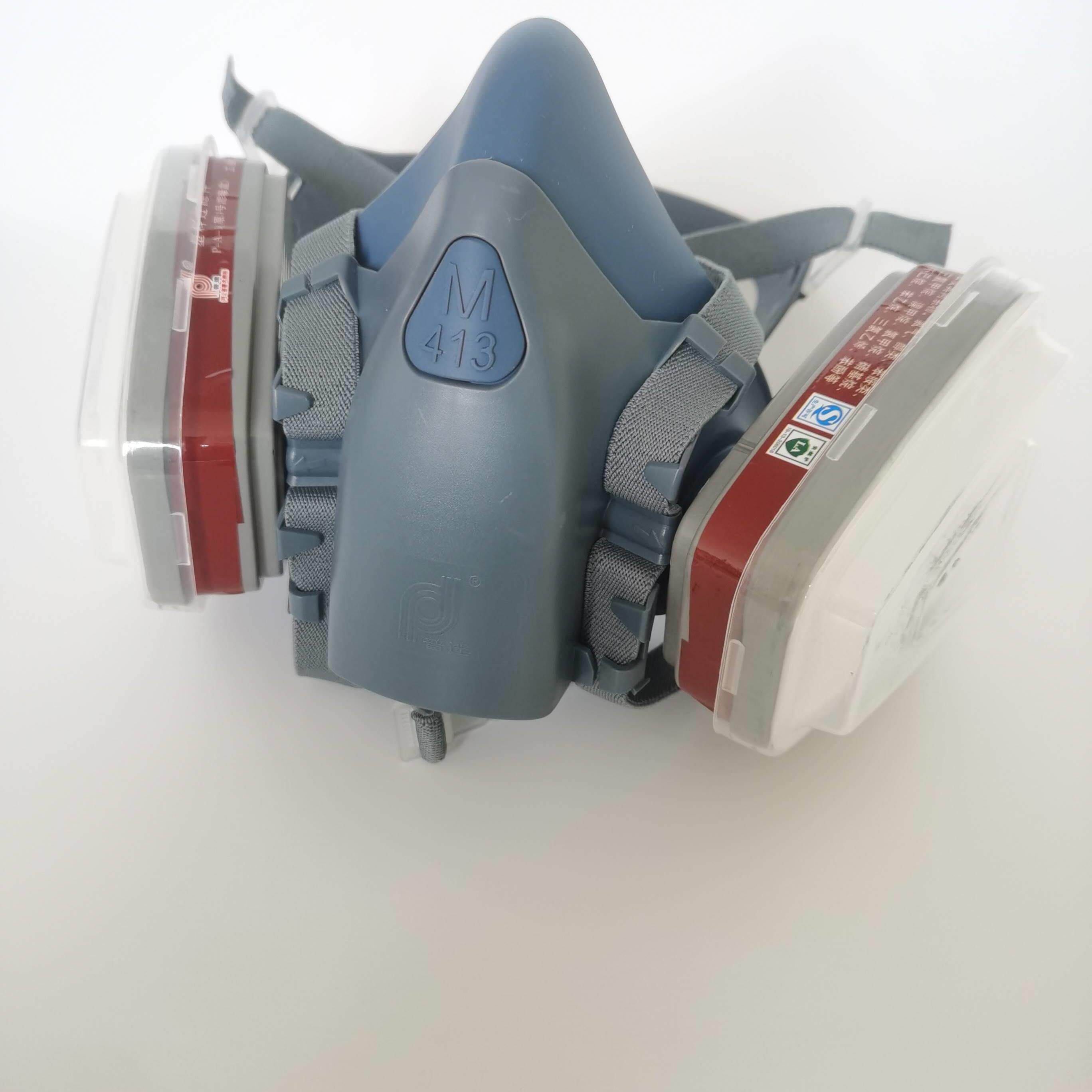 普达FD413硅胶防毒面具工业化工喷漆甲醛农药氨气硫化氢防毒口罩