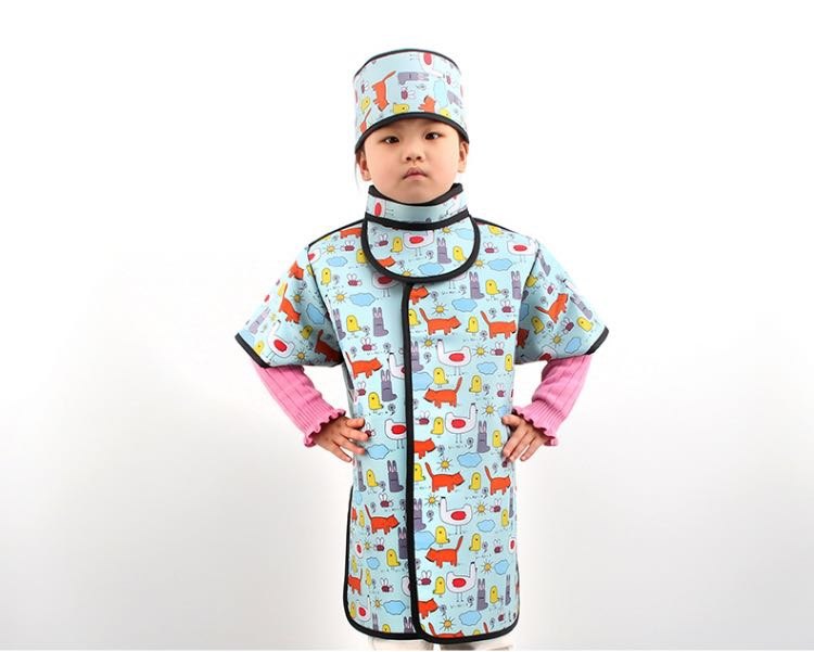 儿童防核辐射服铅衣ct防核生化x射线防护粒子放射铅衣辐射防护服