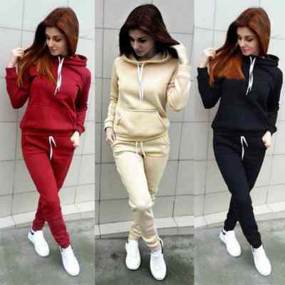 Pant Set Lounge Wear Sport Suit 2PCS Autumn Winter Clothes