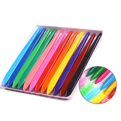 36 Colors Triangular Crayons Safe Non-toxic Triangular Colou