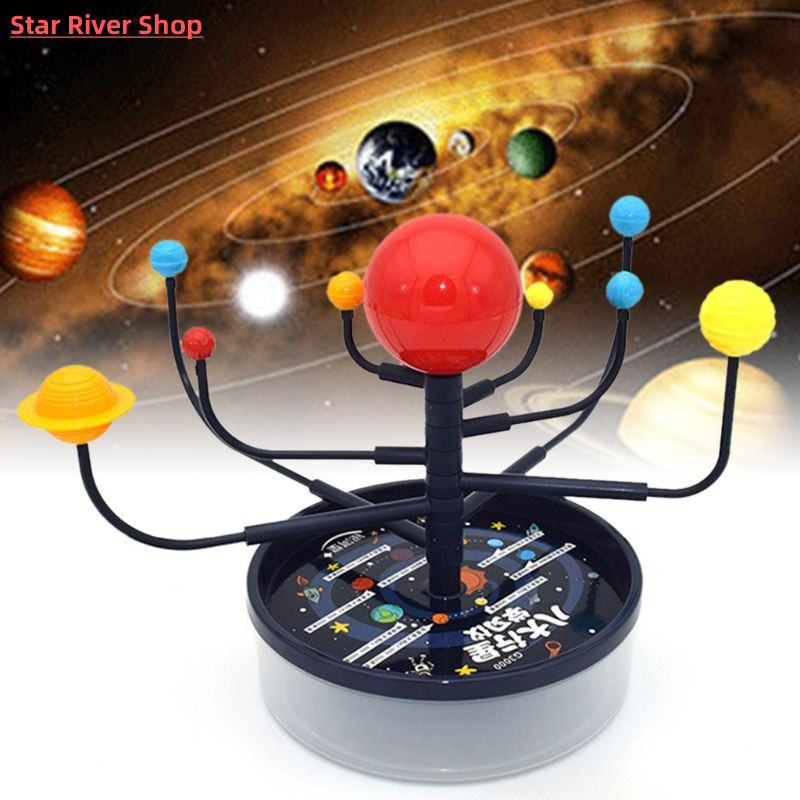 1Set Solar System Nine Planets Model Science Kit DIY Assembl