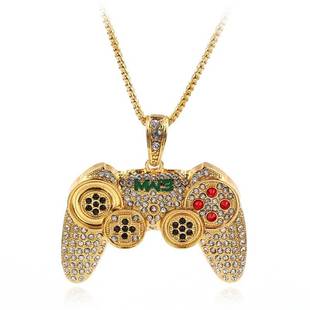 Necklace Jewelry Hip Handle Game Console Pendant hop Gold