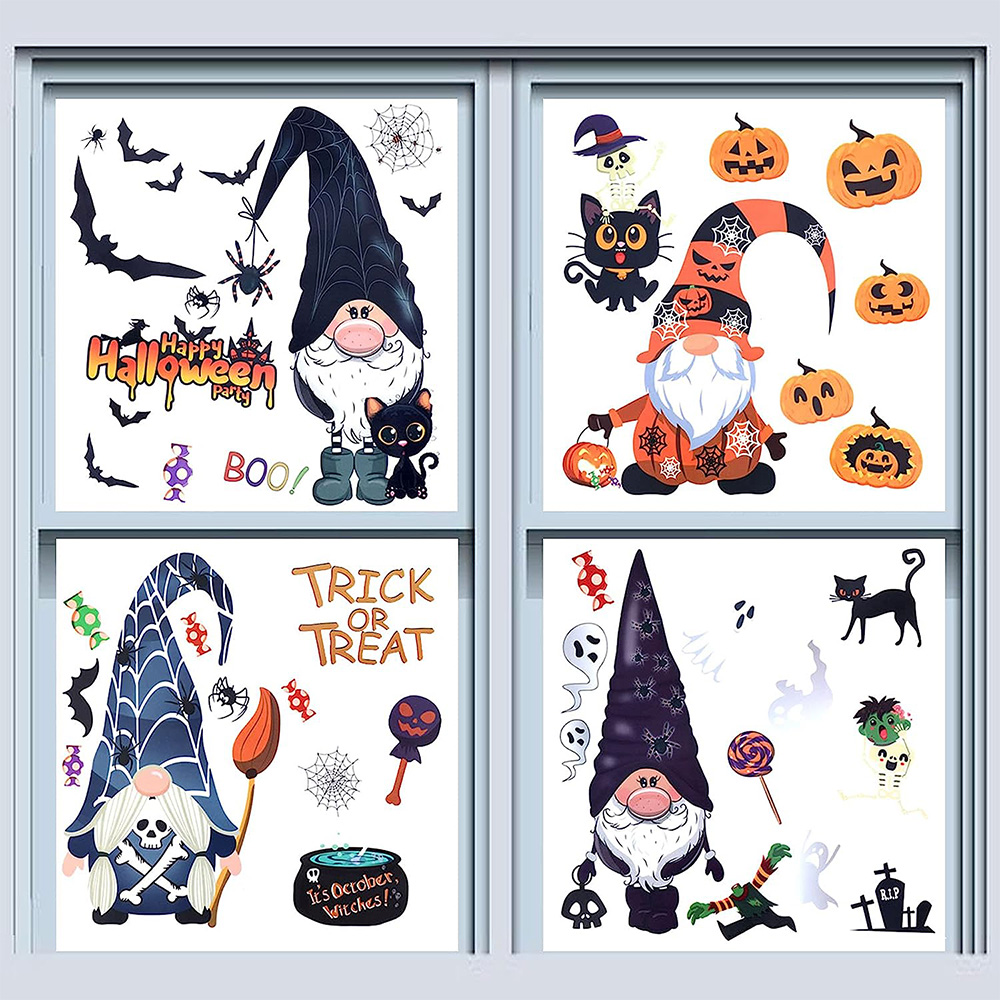 Halloween Window Clings Halloween Gnome Decor Window Sticker 节庆用品/礼品 圣诞装饰品 原图主图