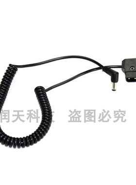 BMCC供电线安东B型转DC5.5x2.1mm弯头1.5M弹簧弹弓线BMPC 4K供电