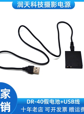 NB-6L假电池DR-40+USB线外接电源适用D10 S90 S95 S120 D30