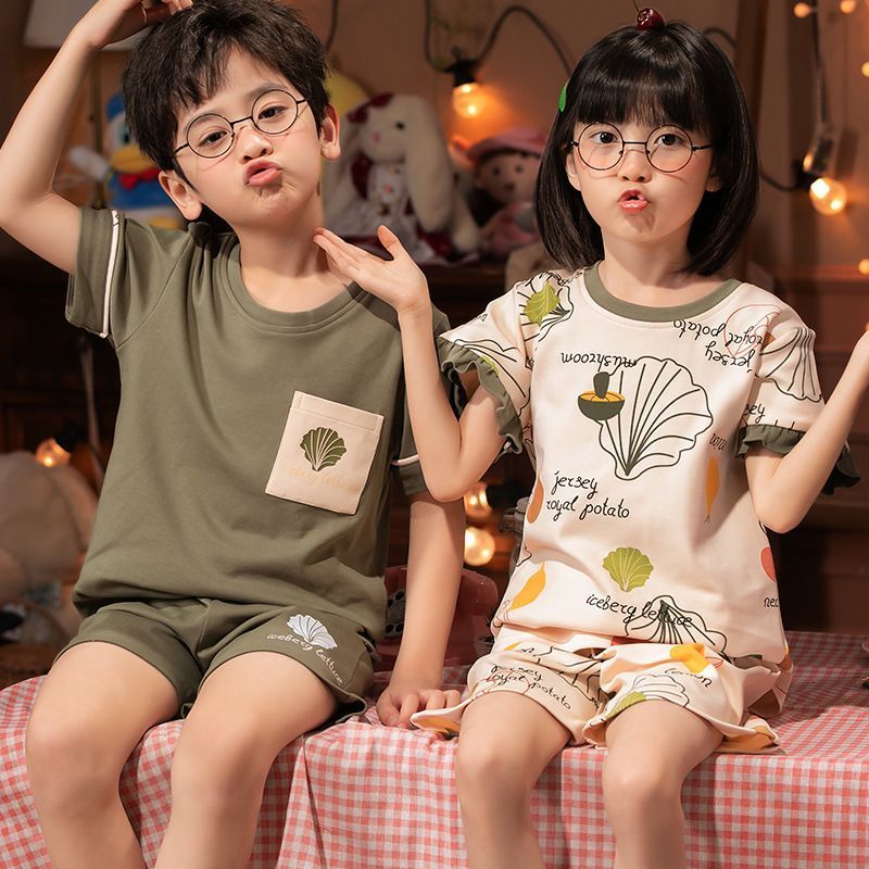 儿童睡衣夏季薄款男女网红可爱宝宝空调服纯棉新款套装2021新款在类目 女装/女士精品, 时尚防晒服中 - 来自Buy2taobao.com提供专业的淘宝代购服务