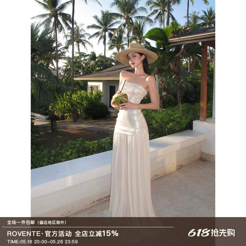 rovente海边度假长裙夏季高级感