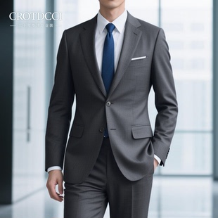 商务职业装 男士 正装 休闲装 2025新款 婚礼新郎伴郎西装 羊毛西服套装