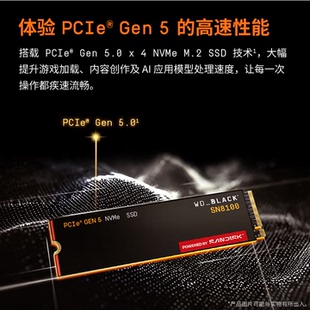 SSD固态硬盘 SN8100 NVMe协议PCIe5.0 M.2接口 西部数据