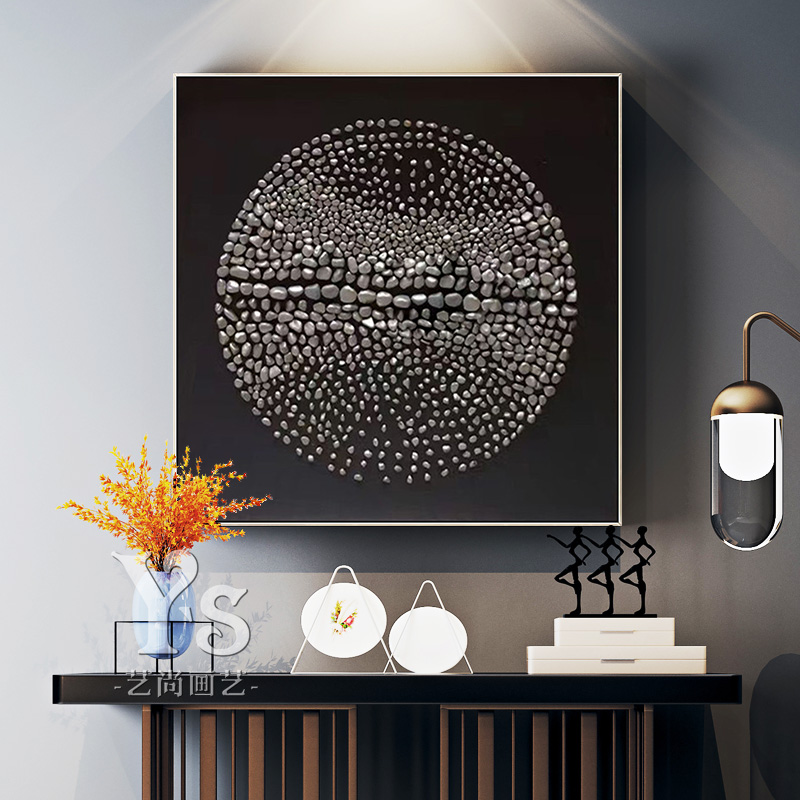 运转现代抽象风创意手工装饰画