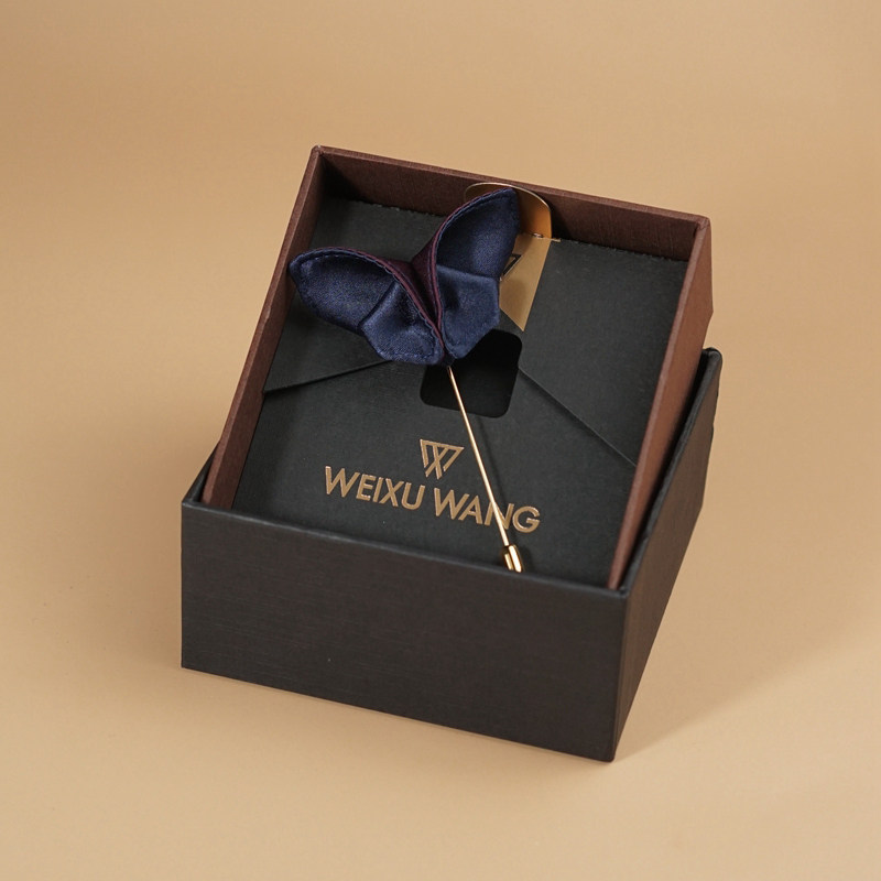 WEIXU WANG小蝴蝶胸针原创设计配饰男士 纯手工领结西服定制套装