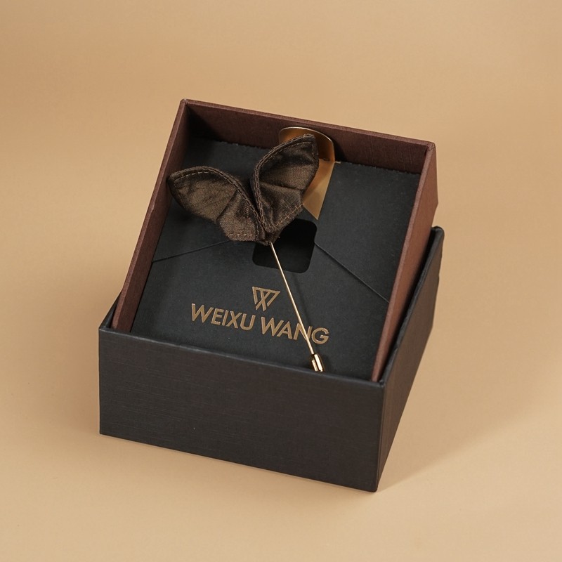 WEIXU WANG小蝴蝶胸针泰丝原创配饰男士 纯手工领结西服定制套装