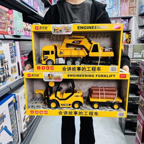 会讲故事的工程车挖掘机声光警车
