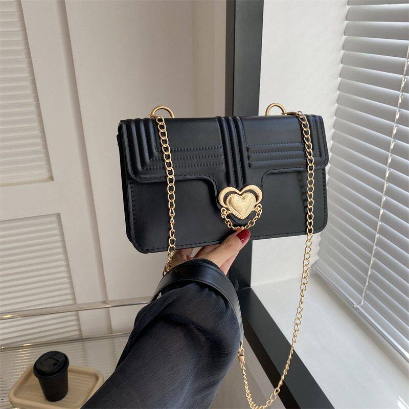 潮流时尚韩版糖果2023秋季新款简约休闲复古单肩斜挎手提小方包