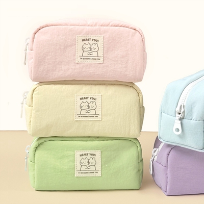 可爱蓝色笔袋ins新款学生高颜值文具盒女生女孩铅笔盒文具袋笔袋