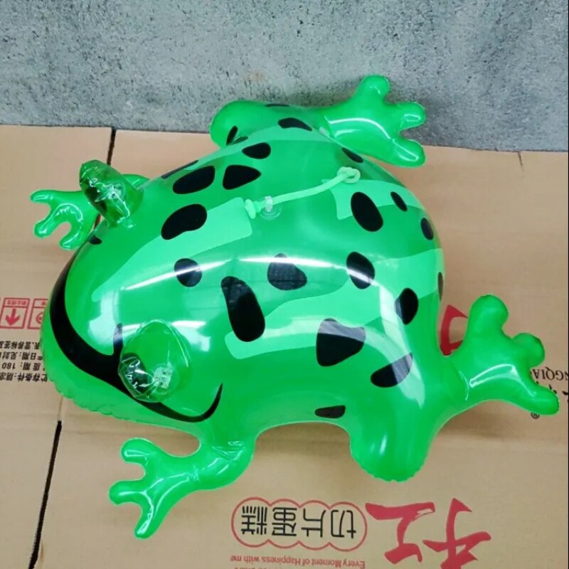 青蛙气球儿童会发光弹跳充气青蛙夜市摆地摊网红充气宝宝玩具抖音