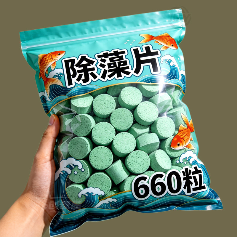 鱼缸除青苔片绿藻青苔清除神器鱼缸除绿水褐藻丝藻黑藻水垢除藻剂