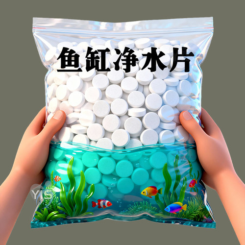 鱼缸净水片澈净化水质除臭去腥