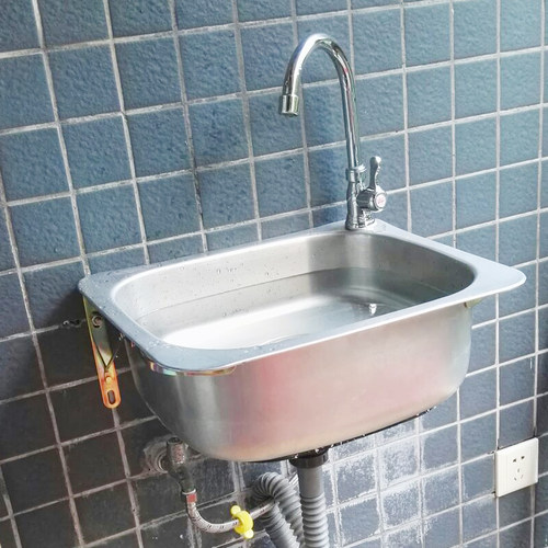 不锈钢挂墙户外小水池