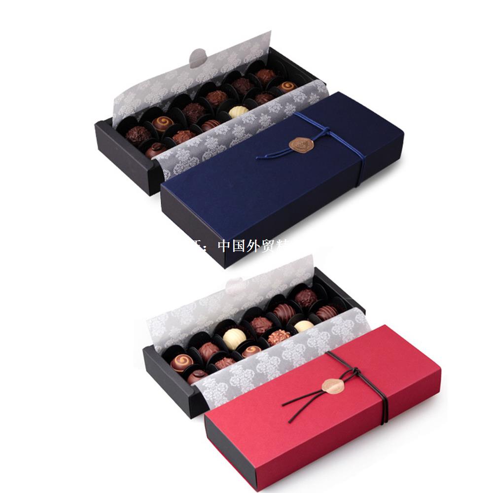 5cm 10 set deep sapphire blue red chocolate paper box