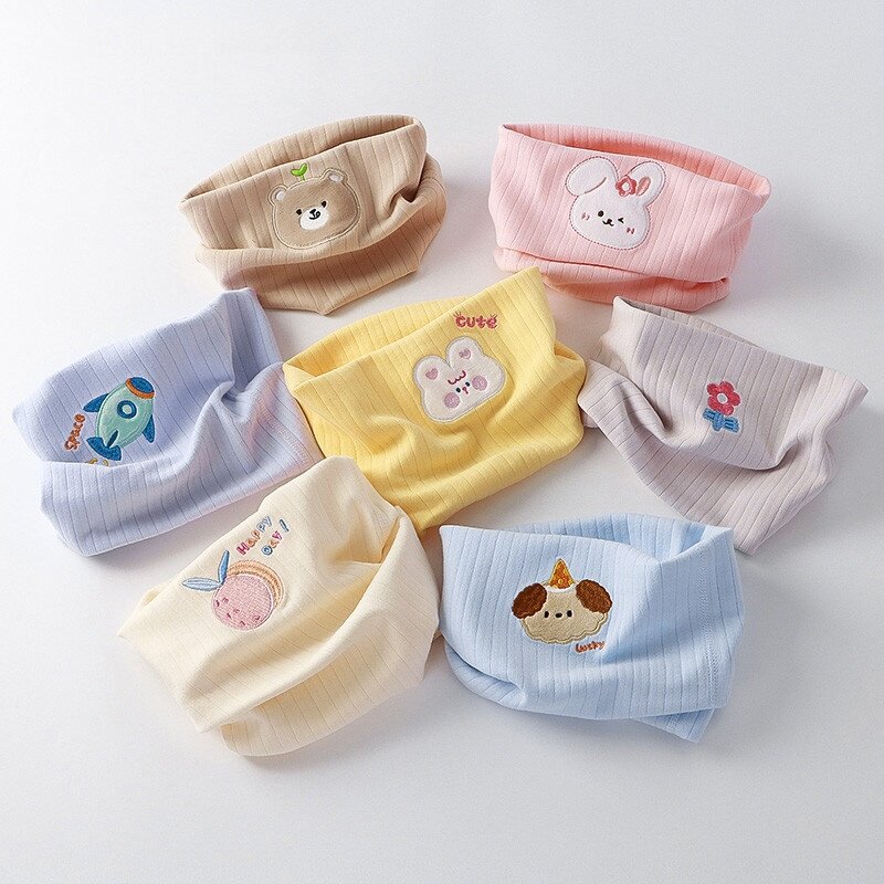 宝宝围脖秋冬季纯棉防风保暖儿童围巾春秋薄款男女孩婴儿脖套a类