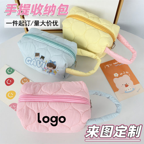 手提化妆包来图定制印logo