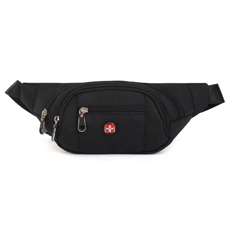 瑞士军刀胸包男潮牌多功能耐磨大容量户外休闲运动跑步手机腰包女