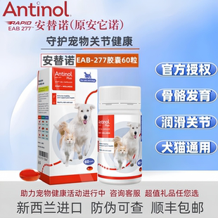 新西兰安替诺Antinol绿唇贻贝EAB 277安它诺猫狗关节养护髌骨脱位