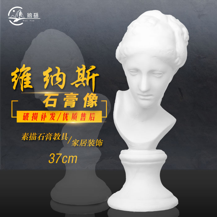 绘岳40cm维纳斯石膏头像素描美术石膏教具模型欧式家居办公室摆件石膏