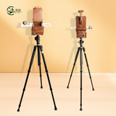 绘岳北美黑胡桃多功能水彩画 画架可 画箱美术户外写生迷你专用画