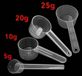 透明奶粉勺蛋白粉勺米粉量勺烘焙粉液体五谷实验量杯5.10.20.25克