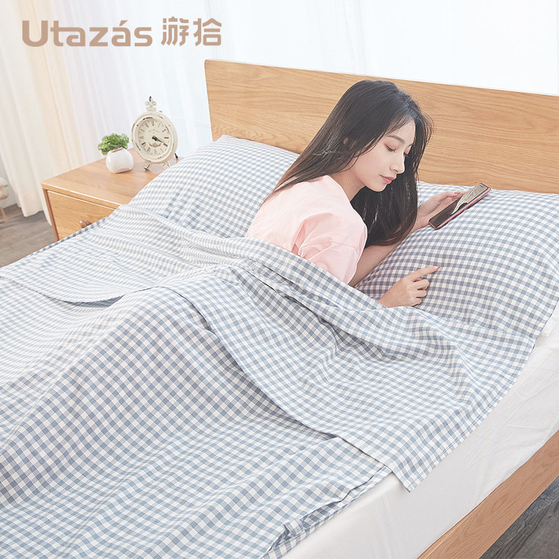 水洗纯棉旅行住酒店隔脏睡袋大人宾馆防脏床单出差便携超轻单双人|msdalam kategori luar/Mountaineer/Camping/Aksesori perjalanan, beg tidur - dari Buy2taobao.com untuk memberikan perkhidmatan ejen Taobao profesional membeli