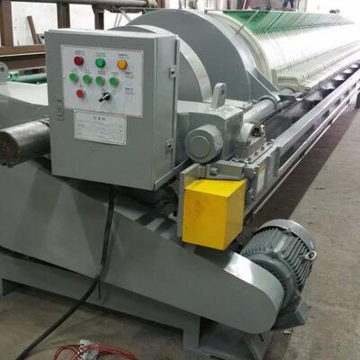 全自动高效节能固液分离机防腐压滤机液电一体自动拉板大产量设备