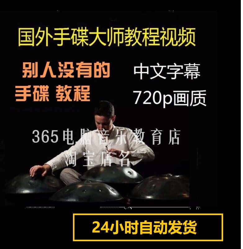 国外大师手碟鼓教程handpan老师教学演奏课程视频零基础初学入门