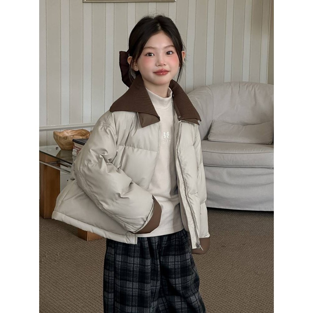 官方正品女童羽绒服冬装2025新款儿童洋气韩版加厚白鸭绒冬季女孩