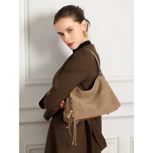 官方正品复古磨砂牛皮大包包2025秋冬新款高端气质单肩包大容量通