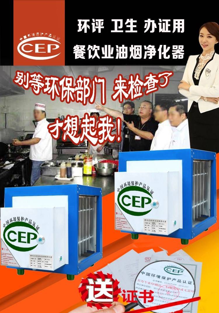 饭店用厨房空气油烟净化器商用12000风量环保餐饮分离器高空