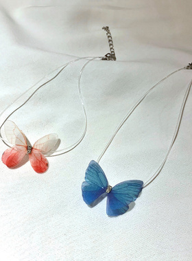 夏季仙女蝴蝶短项链42