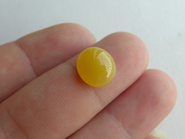 翡翠戒面玉石挂件老坑冰糯种蜜蜡黄色男女款缅甸A货吊坠带证书