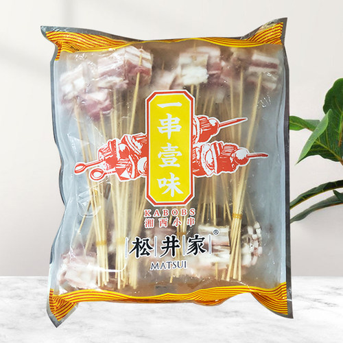 松井湘西五花肉串2包*10新鲜油炸