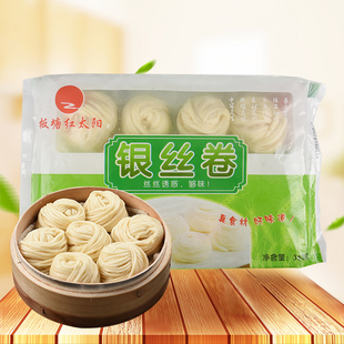 板塘红太阳银丝卷360g*20包天津特产手工花卷馒头速冻面食营养