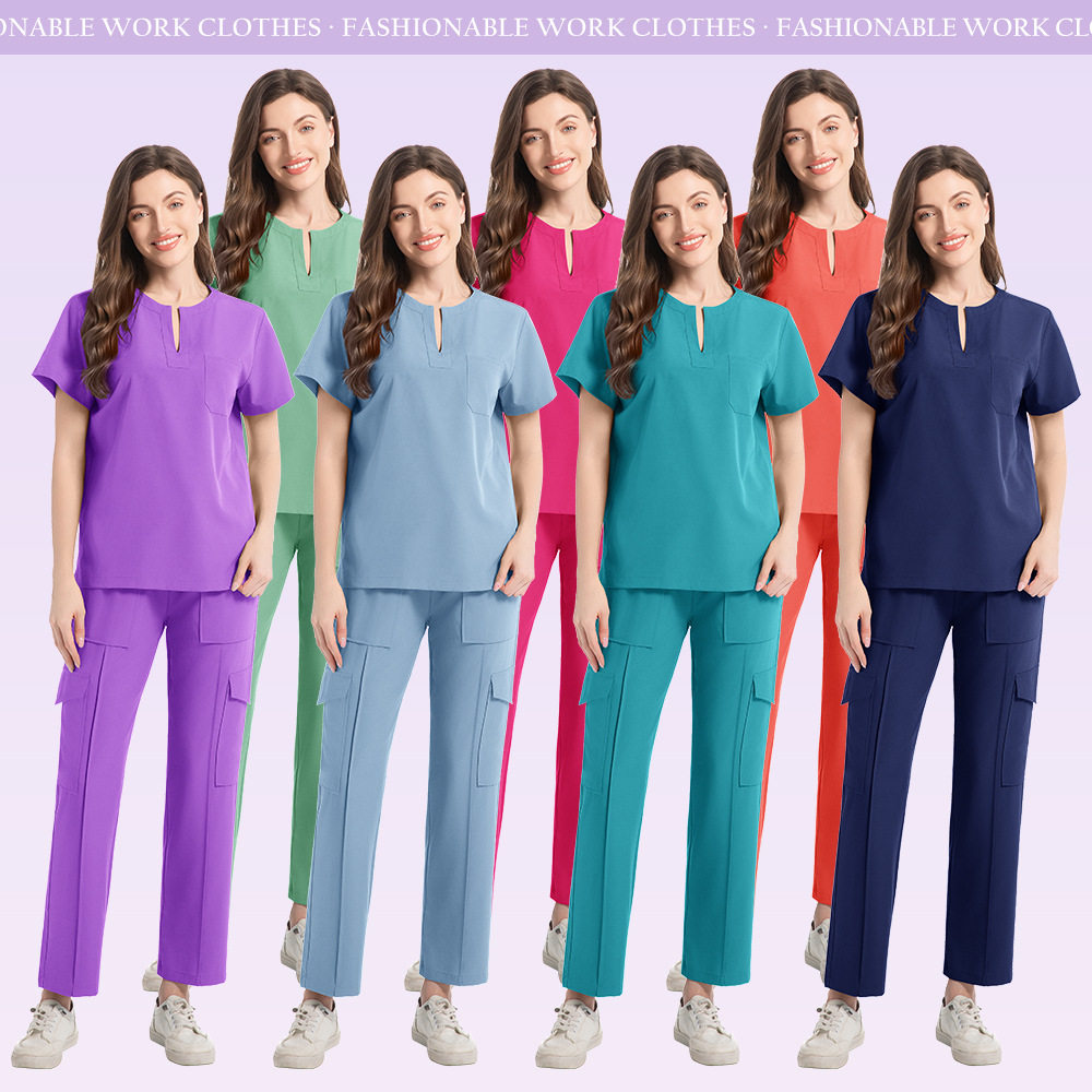 V领分体医护工作服男女款