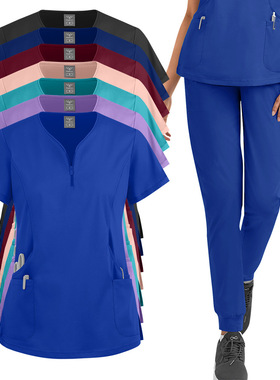 牙科医生洗手衣手术服女分体套装弹力速干医院护士服工作服