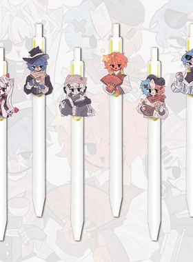 CH国拟按动笔countryhumans五常二次元中性笔学生黑色刷题考试礼