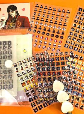 CH五常小鼻嘎贴纸瓷美俄法英拟人周边迷你手帐防水贴画卡册学生礼