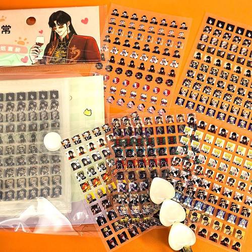 CH五常小鼻嘎贴纸瓷美俄法英拟人周边迷你手帐防水贴画卡册学生礼