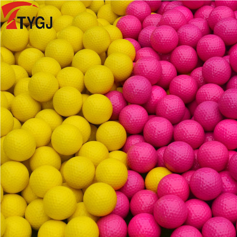 正品TTYGJ高尔夫彩色球 全新高尔夫彩球 GOLF练习球 实心球多色选